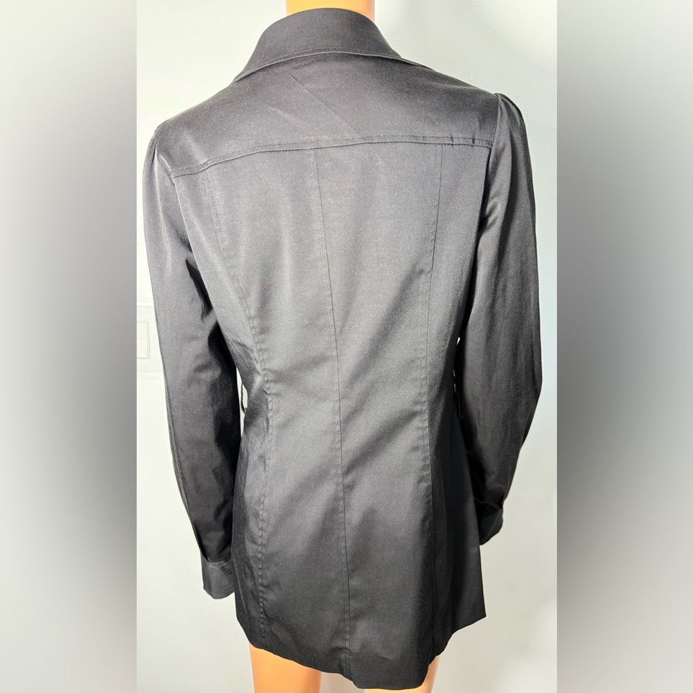 Vertigo Paris Black Double-Breasted Trench Coat - Picture 4 of 7